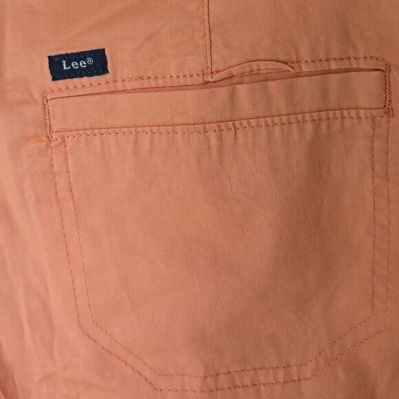 New Womens Lee Flex to Go Shorts Great Color 14 Medium Papaya Summer Ladies - Picture 7 of 16